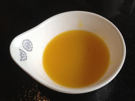 Pumpkin soup at Jong Ga Korean Restaurant, Burnaby, BC