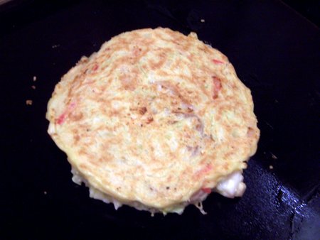 Almost done okonomiyaki