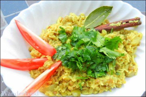 Khichdi lentil rice