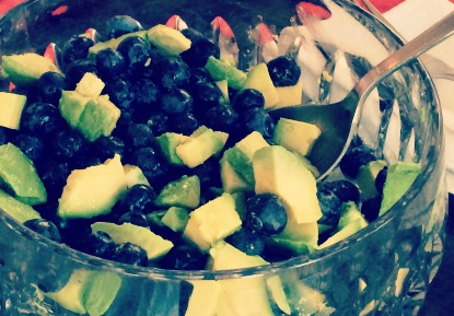 Watermelon and Blueberry Salad