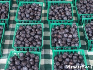 Blueberries at the Farmers Market
