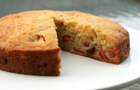 Sour Cherry Olive Oil Cake