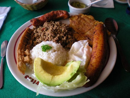 Colombia food platter