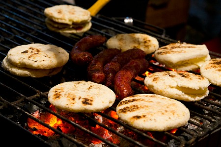 Grilled Chorizo in Colombia
