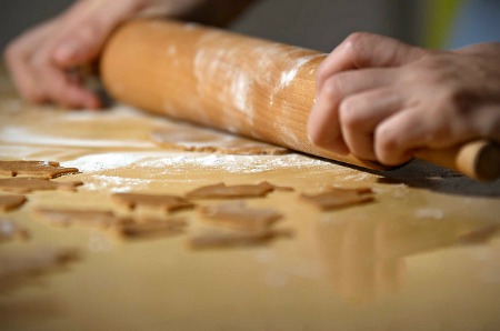 Rolling Out Gingerbread Dough
