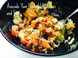 Avocado Yam Bowls