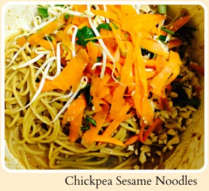 Chickpea Sesame Noodles