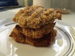 Stack of Oatmeal Coconut Cookies