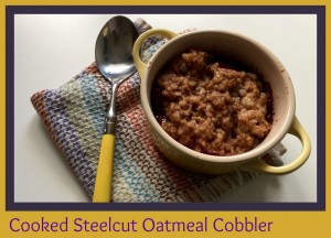 Cooked Steelcut-Oatmeal Cobbler