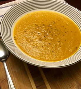 Vegan tomato coconut soup