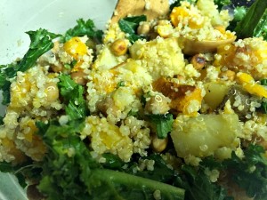 Curry miso bowls with kale and butternut squash