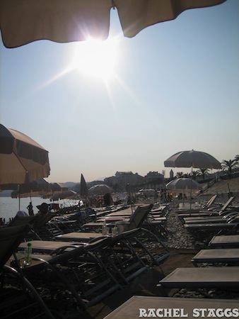nice france mediterranean sea beach lounge chairs