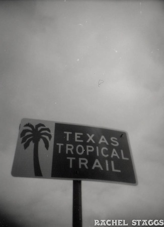 texas tropical trail sign
