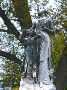 This broken mother and daughter statue in Columbus reminds me of my friend in Syria