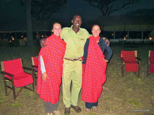 Lindsay Taub, Mauran and Lanee Lee @ AndBeyond Under Canvas, Tanzania