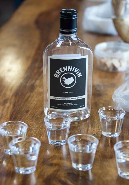 Brennivin at Shark Museum