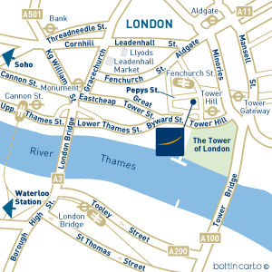 Novotel Tower Bridge Location Map
