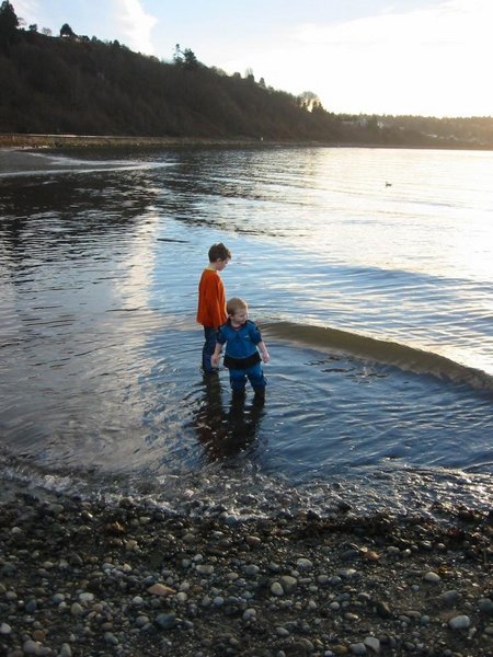 wading-at-carkeek-park