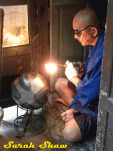 Seams of a Monk's Bowl are Soldered 