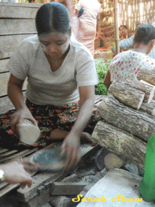 Naung Oo Market stall in Bagan, Myanmar