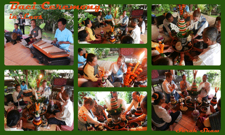 Baci Ceremony at Ock Pop Tok's Living Crafts Center in Laos