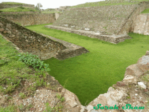 Zapotec archeological site Monte Alban in Oaxaca