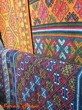 Traditional weavings from Bumthang