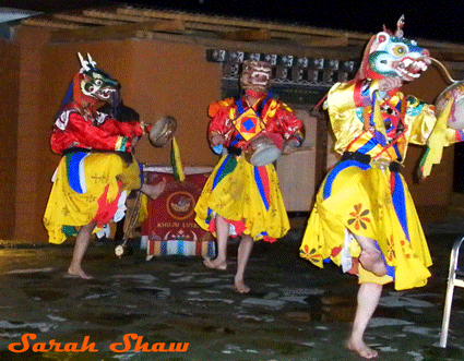 Dance performace near Paro, Bhutan