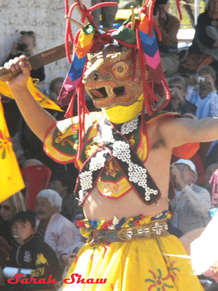 Dance of Four Stags in Bumthang, Bhutan