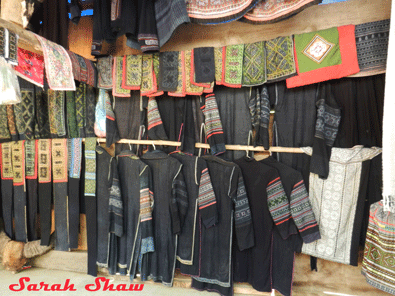 Hill Tribe Clothes for sale in Sapa, Vietnam