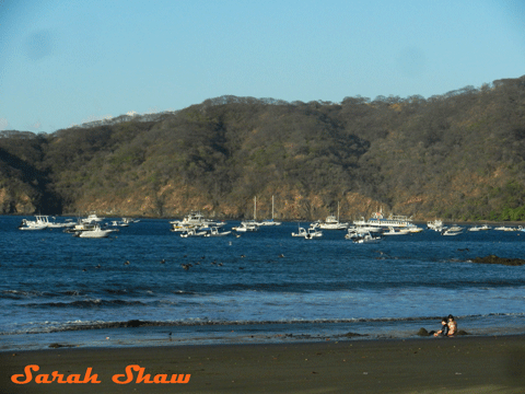 Beach and Boats in Playa del Coco