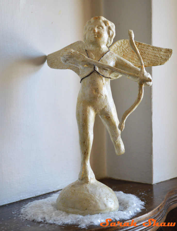 Cupid with Quiver and Gold Flecks