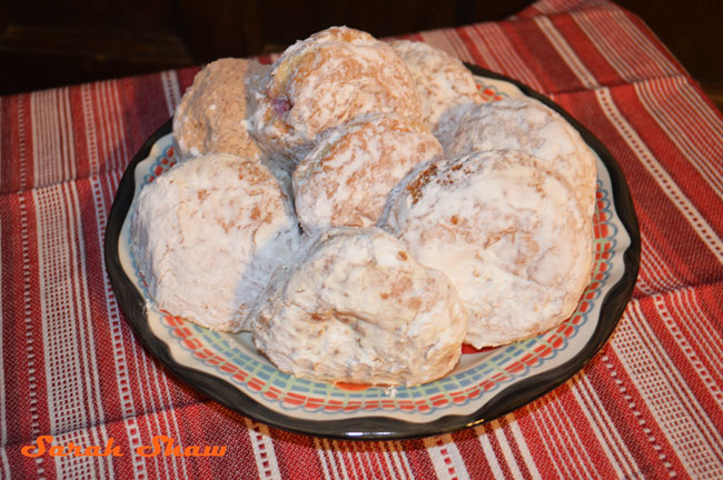 A pile of paczki for Fat Tuesday