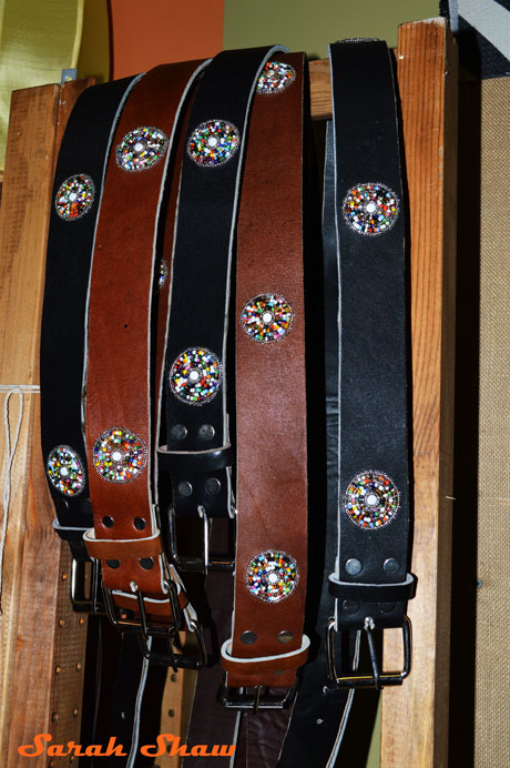 Tanzanian Beaded Leather Belts from Shining A Light