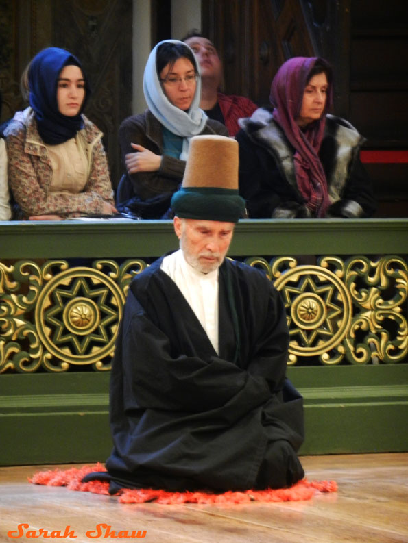 Prayers at the end of the Sema Ceremony for Whirling Dervishes, Istanbul, Turkey