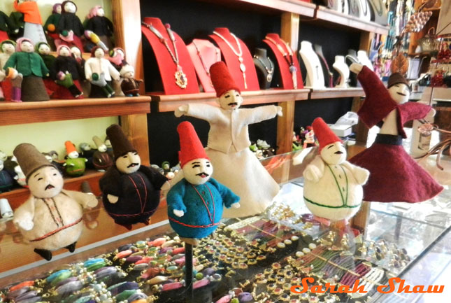 Felted Dervishes from a shop near the Blue Mosque in Istanbul, Turkey