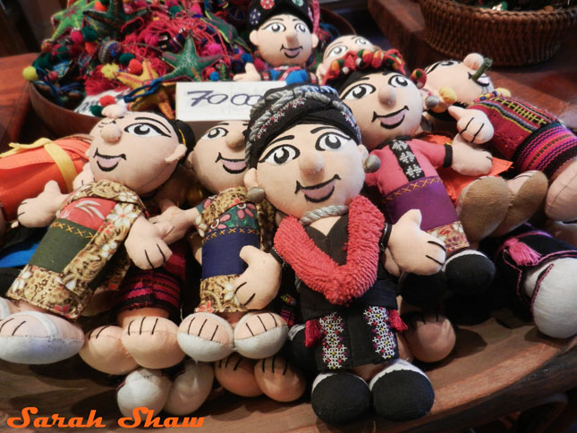 Tribal dolls from Naga Creations, Luang Prabang, Laos