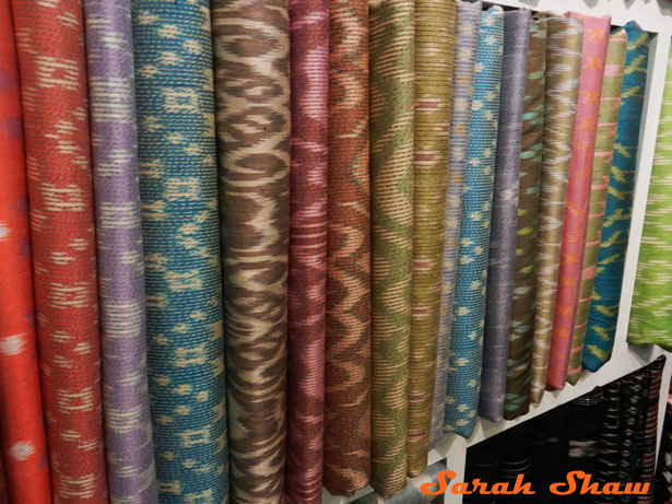 Pastel ikats in silk at Indigo House, Bangkok, Thailand