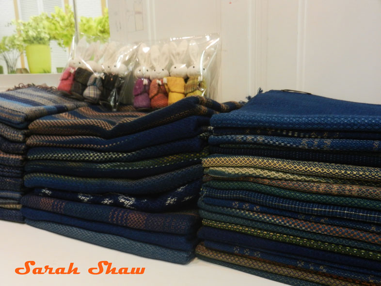 Indigo textiles at Indigo House, Bangkok, Thailand