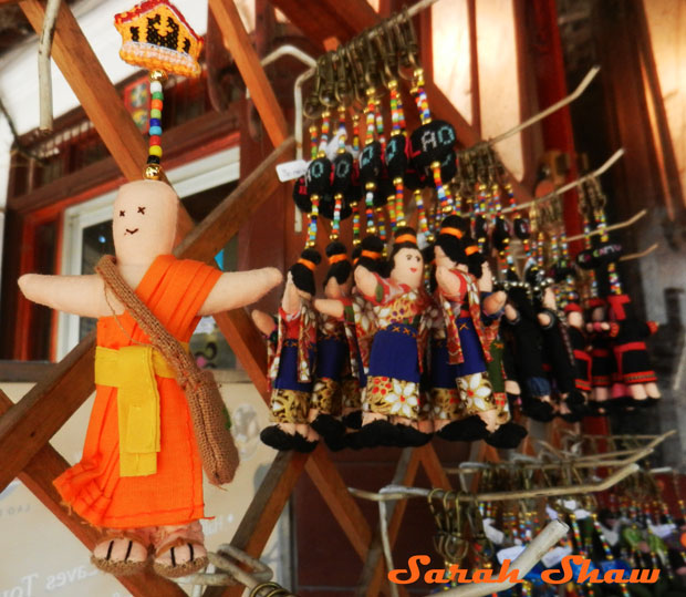 Fanciful keychains at Naga Creations, Luang Prabang, Laos