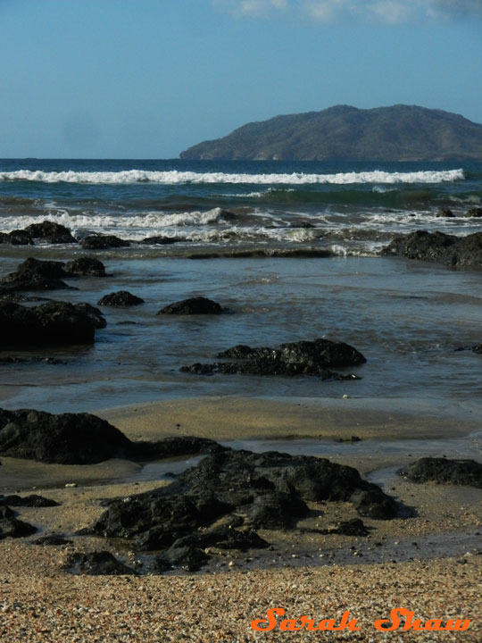 The beach in Tamarindo, Costa Rica