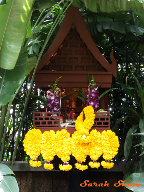 Spirit House in the garden at Jim Thompson's House in Bangkok, Thailand