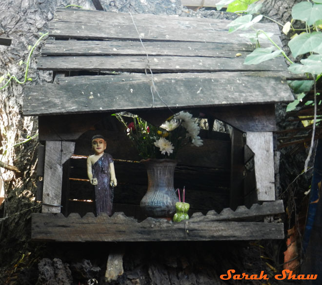 Spirit House in a market in Bagan, Myanmar