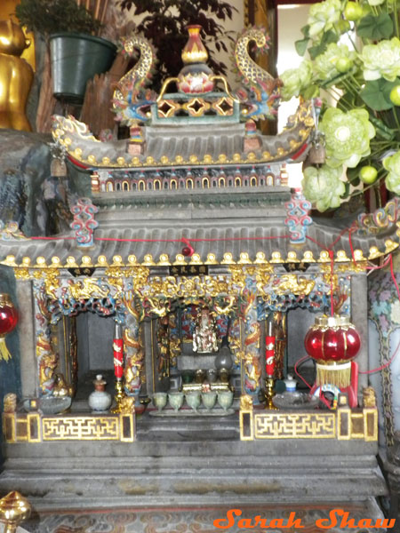 Temple Spirit House near the Royal Place in Bangkok, Thailand