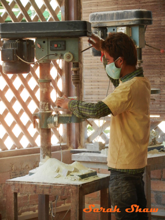 Jigsaw used by an apprentice at Artisans Angkor