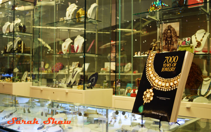 Some of the wide selection of jewelry offered at the ROM Museum Store in Toronto