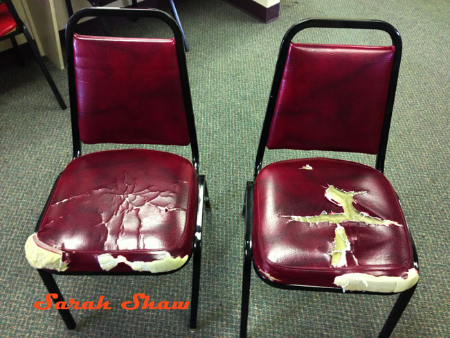 Distressed chairs