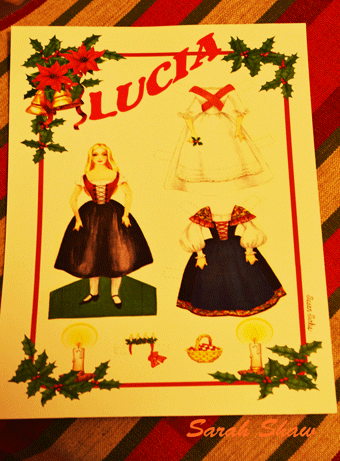 Lucia Paper Doll from Ingebretsens