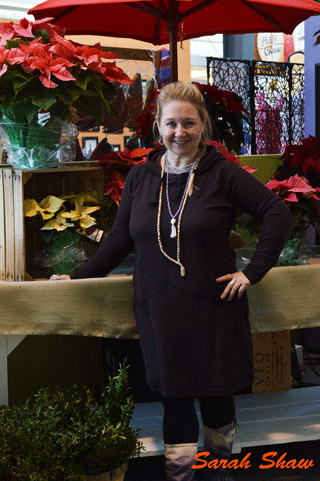 Poinsettias and the Royal Robbins Torrey Thermal Dress
