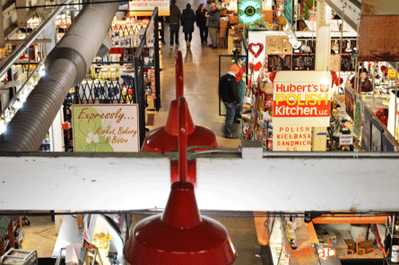 Overview of a section of the North Market in Columbus, Ohio